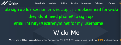  wickr will be dead by December.png